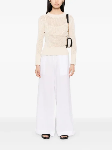 Pantaloni James Perse de in alb