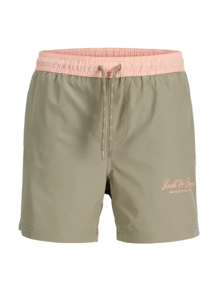 Jack & Jones Junior Șorturi de baie JPSTMaui Archive / roz pastel gri