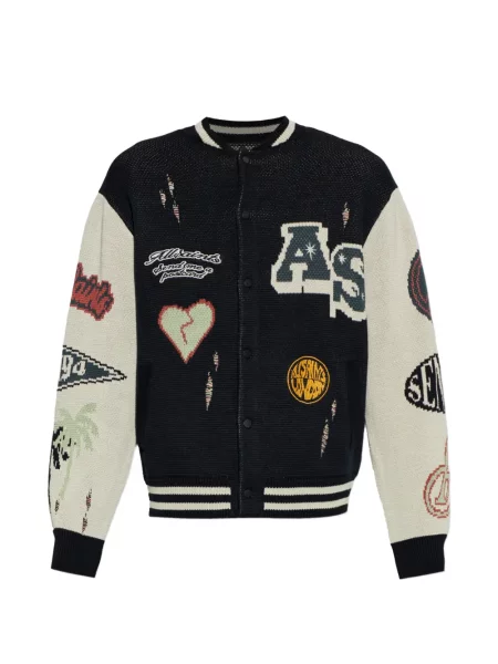 Cardigan Allsaints zdrențuiți tricotate negru