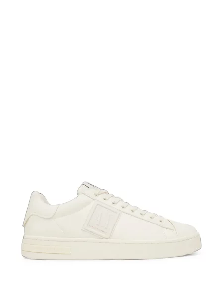 Sneakerși Armani Exchange cu șireturi din dantelă cu autograf
