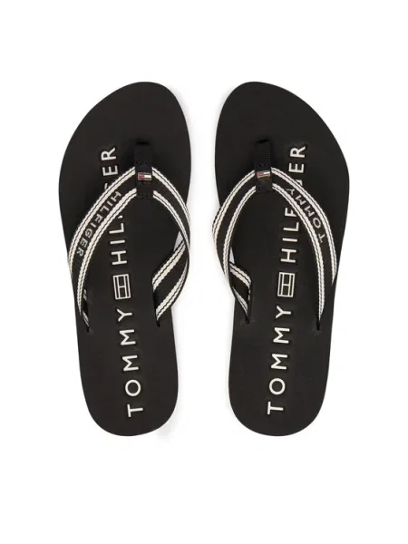 Șlapi Tommy Hilfiger negru