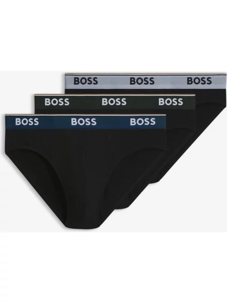 Slip boss brief power 3 sztuki niebieski szary XS czarny
