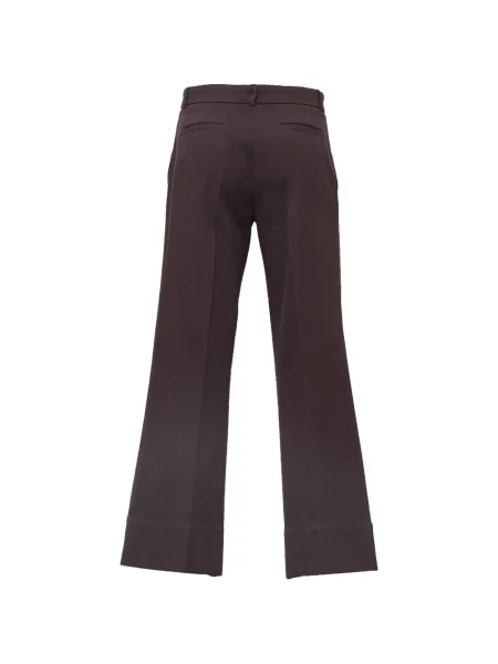 Pantaloni Ql2 evazate maro