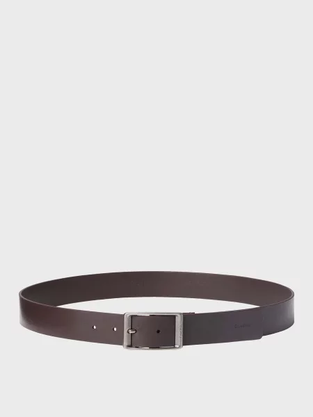 Шкіряний повсякденний ремінь Calvin Klein коричневий
