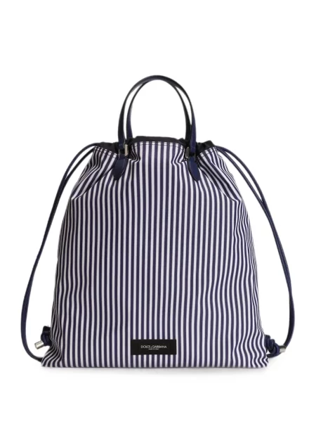 Geantă Dolce & Gabbana din poplin albastru