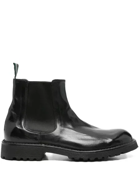 Botine Green George din piele negru