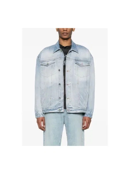 Kurtka jeansowa Vetements niebieska