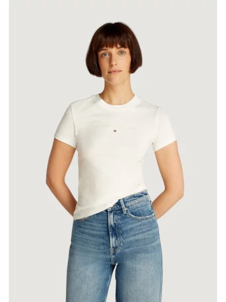 T-Shirt Tommy Jeans λευκό