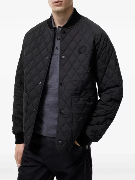 Matlasat geacă Burberry negru