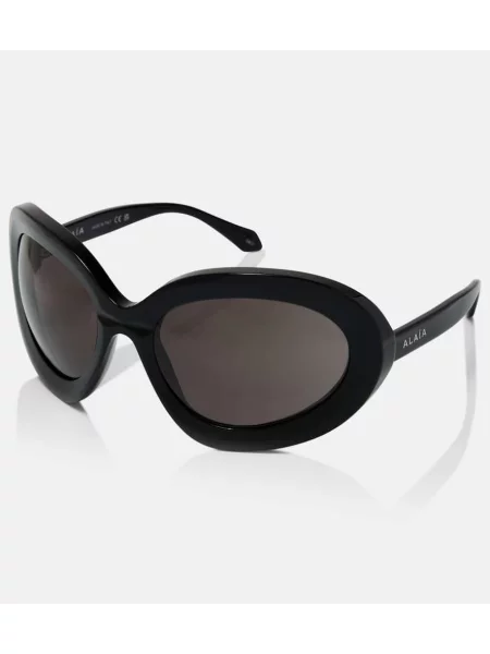 Ochelari de soare Alaïa cu autograf negru