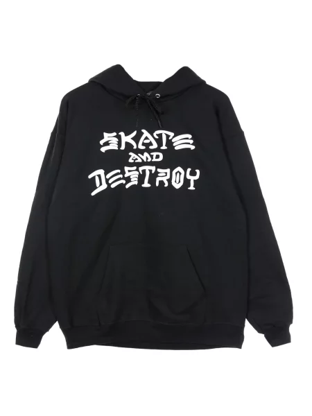 Bluza z kapturem Thrasher z kapturem czarna