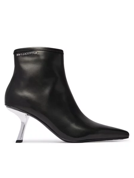 Členková obuv KARL LAGERFELD Karmel čierna