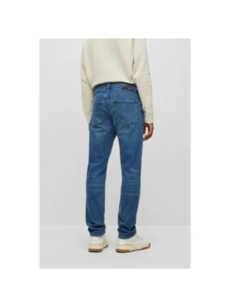 Boss Jeansy Remaine Regular Fit blau niebieskie