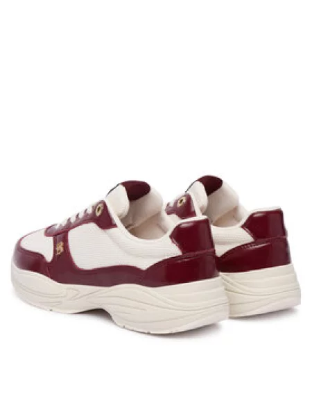 Tenisice Tommy Hilfiger Modern Runner Shiny Leather Tamnocrvena