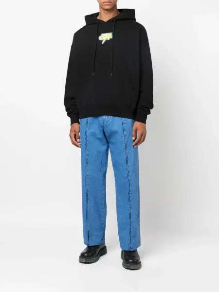 Κορδόνι περίσφιξης hoodie Off-white με κουκούλα με σχέδιο λευκό