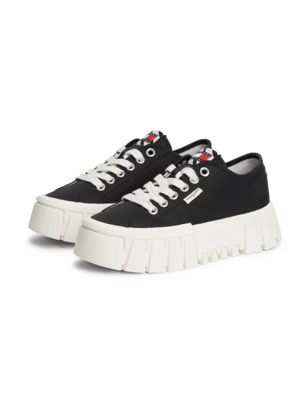 Tommy Jeans Nízke tenisky ZEBRA červená biela čierna