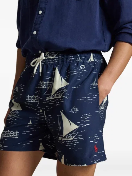 Șosete Polo Ralph Lauren cu broderie în carouri de flanelă verde