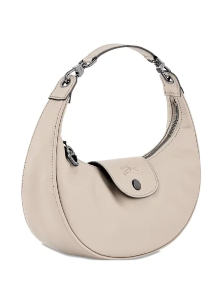 Кожена кожена чанта Longchamp розово
