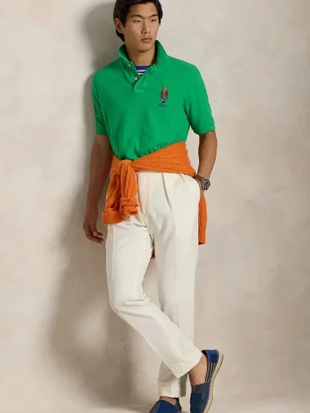 Polo Ralph Lauren póló sima zöld