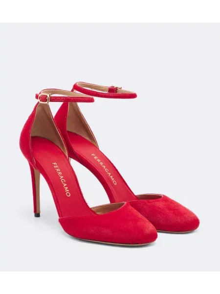 Pantofi cu toc Ferragamo roșu