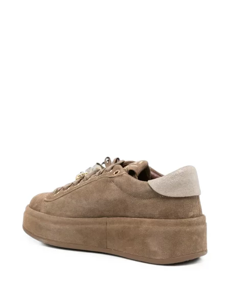 Sneakerși Gio+ cu platformă maro