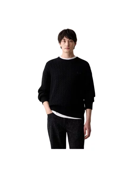 Haftowany sweter Kenzo czarny