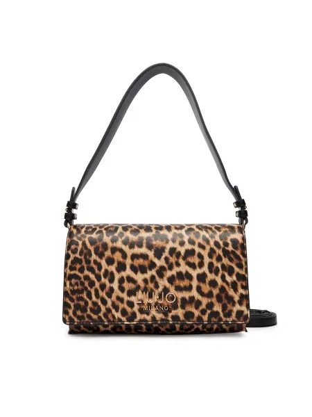 Liu Jo Torba za čez ramo Caliwen / svetlo / črna rjava