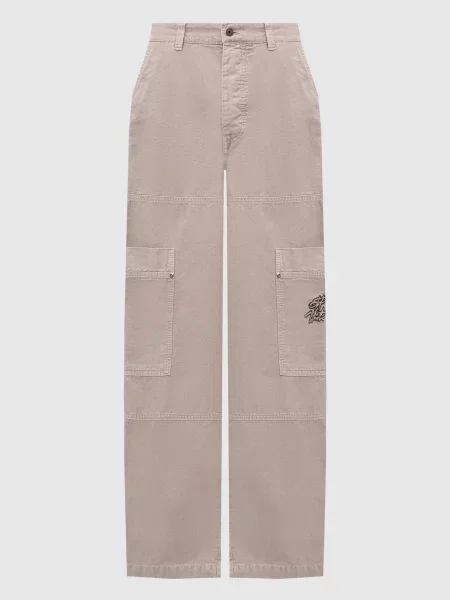 Штани-карго з вишивкою логотипа Off-white сірі