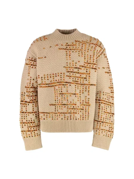 Sweter Dries Van Noten wełniany beżowy
