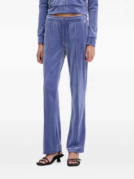 Pantaloni cu picior drept Juicy Couture albastru