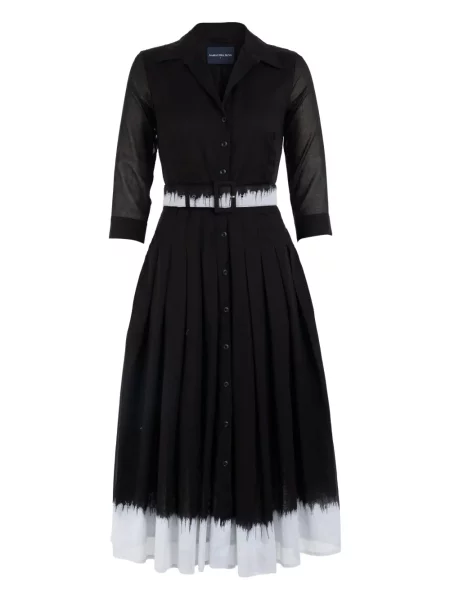 Rochie Samantha Sung plisată de costum negru