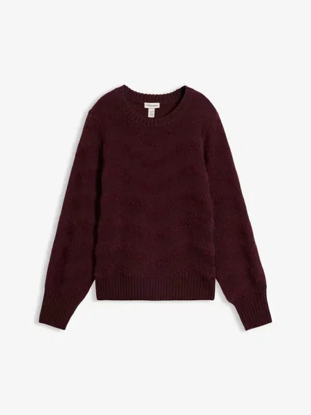 Sweter z grubą nicią czerwony
