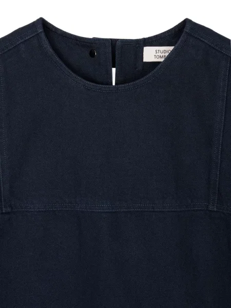 Rochie Studio Tomboy din țesătură twill de costum albastru