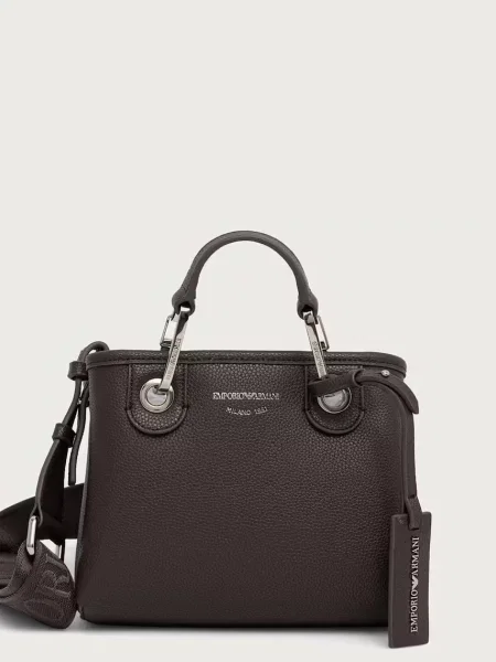 Geantă Emporio Armani maro