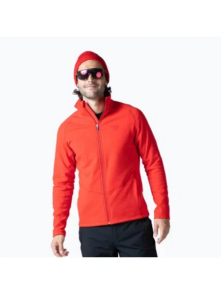 Мъжки спортен ски суитчър Rossignol Classique Clim червен
