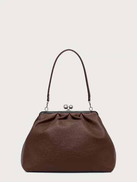 Weekend Max Mara shopper torba za žene od kože WKABAMBOLA smeđa