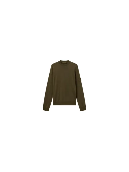 Sweter Stone Island wełniany z kamieniami zielony