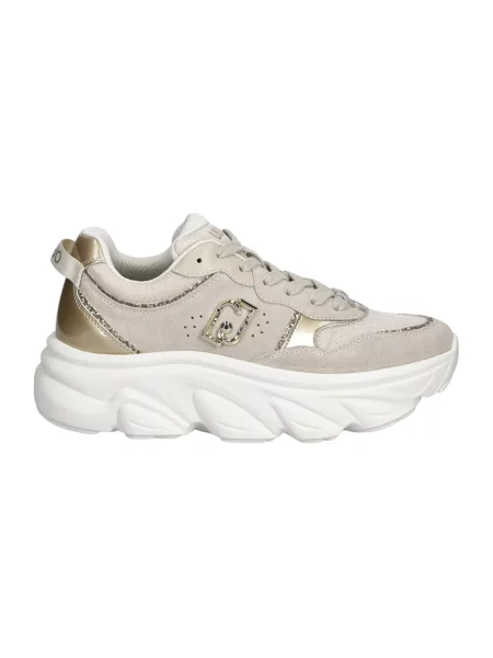 Sneakersy Liu Jo skórzane beżowe