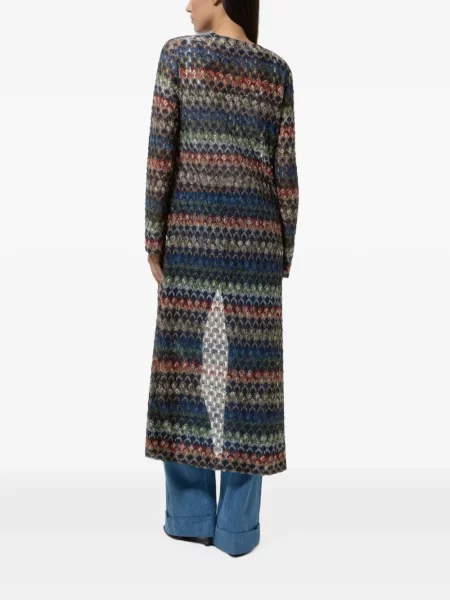 Dugo kardigan Missoni s čipkom plava