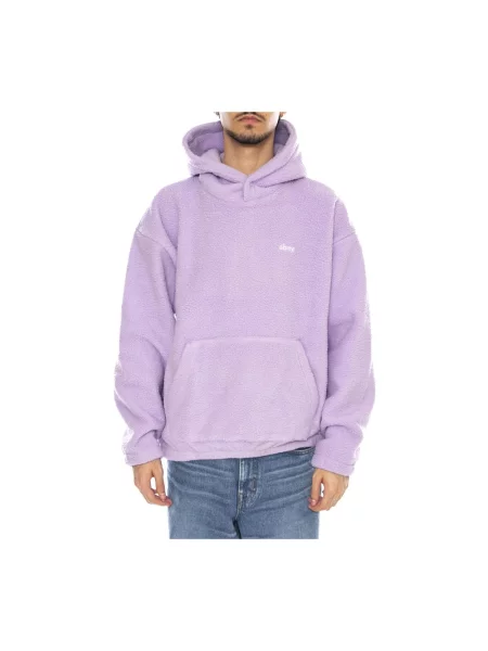 Bluza z kapturem Obey z kapturem fioletowa