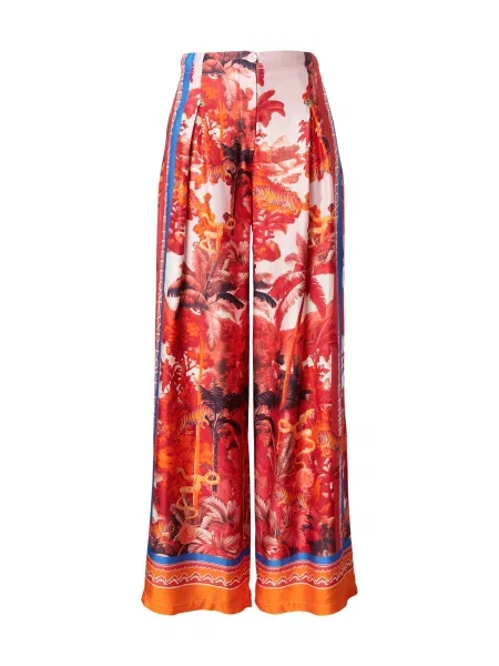 Miss goodlife Pantaloni cutați Secret Jungle albastru regal / portocaliu / roz roșu