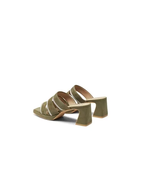 Šlepetės Caprice Olive Suede alyvuogė