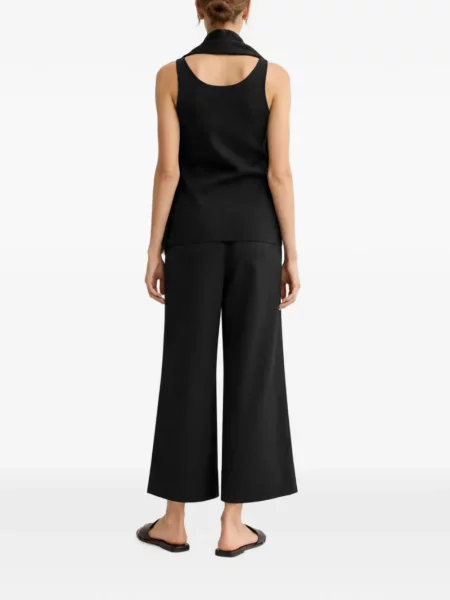 Pantaloni Toteme din satin negru