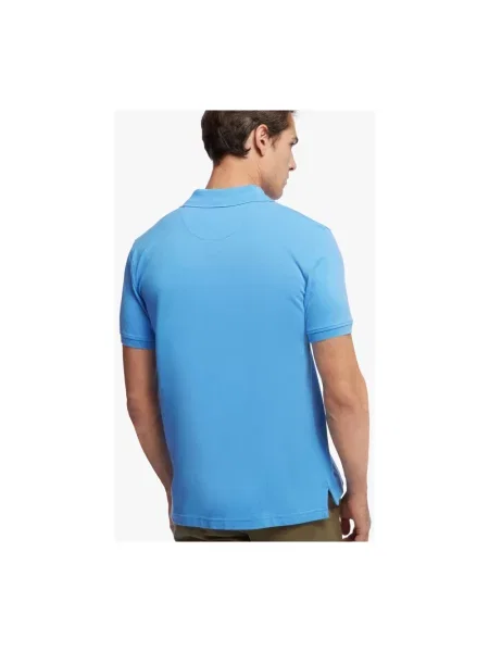 Koszulka polo Brooks Brothers z krótkim rękawem niebieska