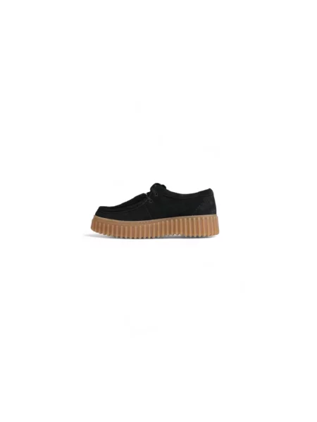 Półbuty Clarks zamszowe czarne