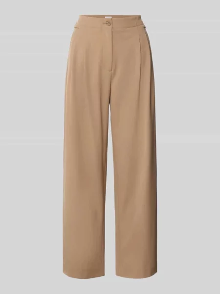 Spodnie materiałowe z szerokimi nogawkami i lamowanymi z tyłu Jake*s Collection