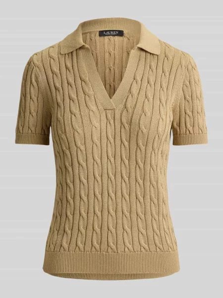 Koszulka polo o kroju regular fit z tkanego materiału – mieszanka bawełny Lauren Ralph Lauren