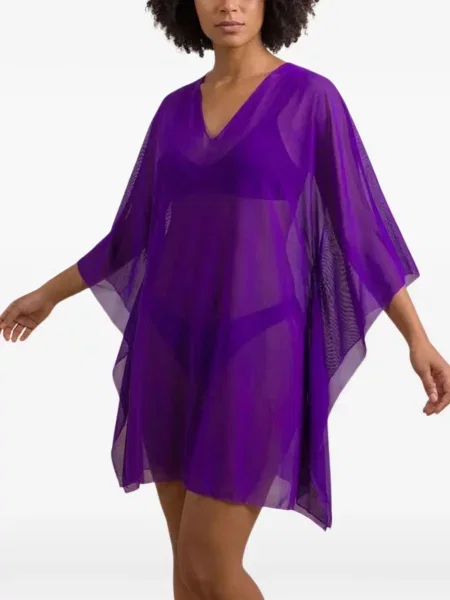 Rochie Fisico cu decolteu în V violet
