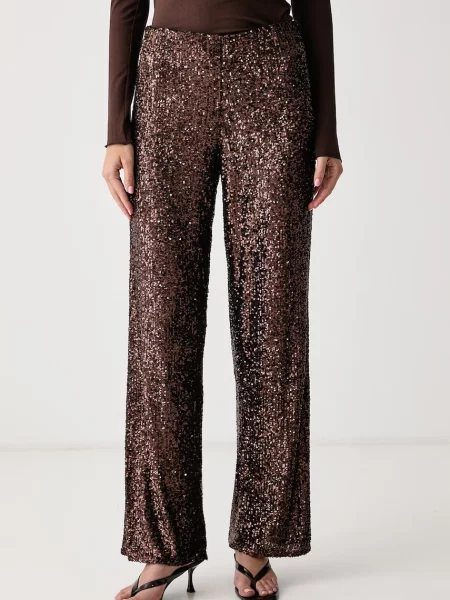 Bardot pantaloni pentru femei SIMONE maro