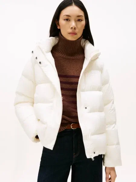 Tommy Hilfiger Geacă din puf Écru